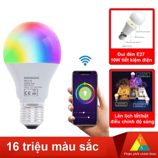 Bóng đèn LED QCT thông minh 10w tương thích google