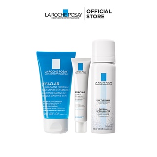 Bộ sản phẩm giảm dầu, giảm mụn ngừa thâm hiệu quả sau 12h La Roche-Posay Effaclar Duo+