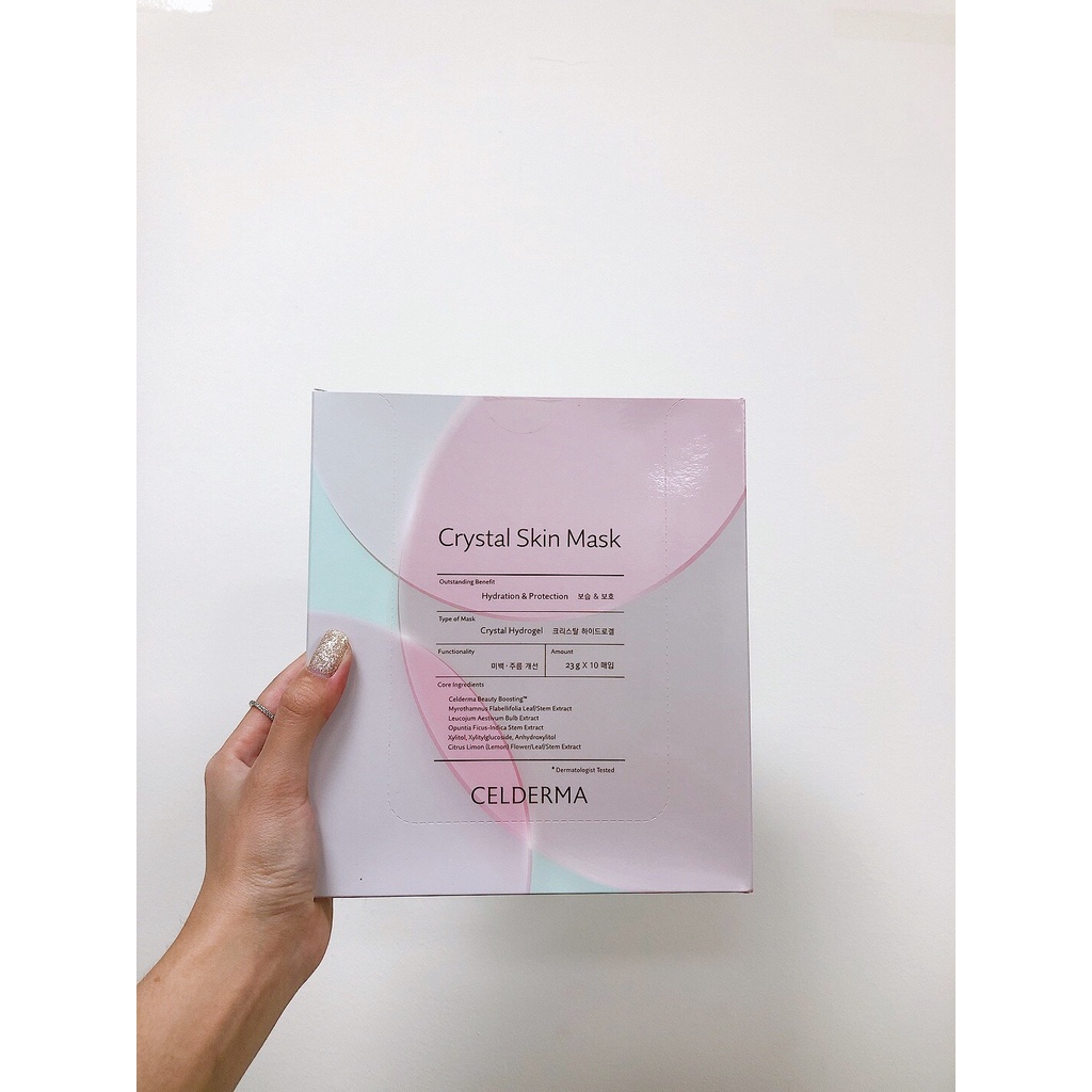 Mặt Nạ Thạch Anh Celderma Crystal Skin Mask - Hộp 10x23g