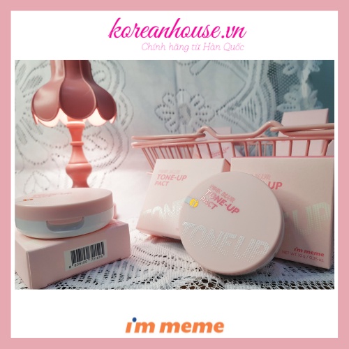 [Chính hãng] PHẤN PHỦ PINK BLUR TONE-UP PACT I'M MEME TÔNG HỒNG RẠNG RỠ 10g