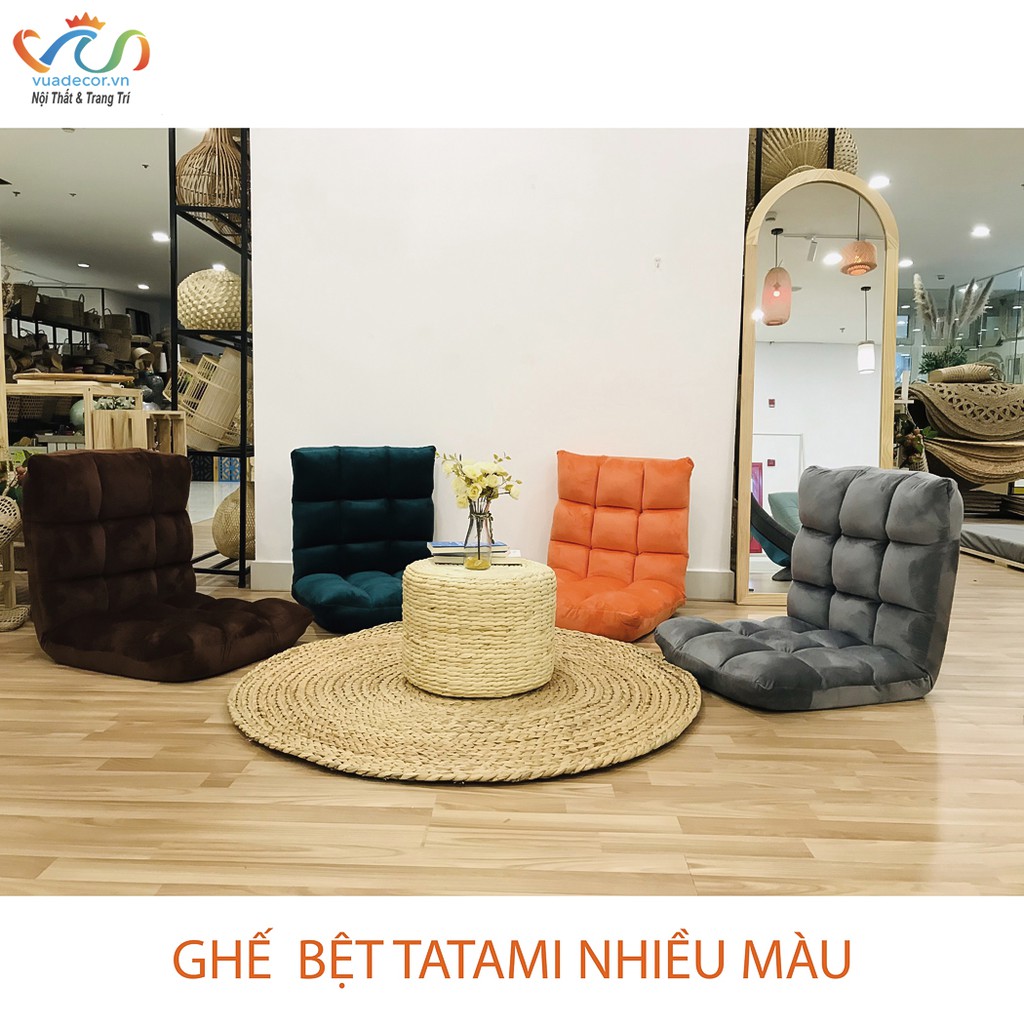 Ghế Bệt, Ghế Tựa Lưng Tatami hàng xuất khẩu Vuadecor điều chỉnh 5 cấp độ