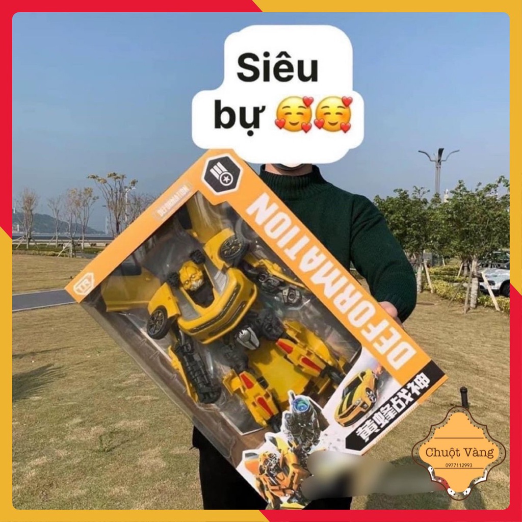Đồ chơi ô tô Transformer biến hình siêu nhân siêu to
