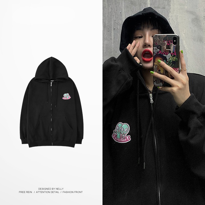 Áo hoodie Nelly có khóa kéo - Friends