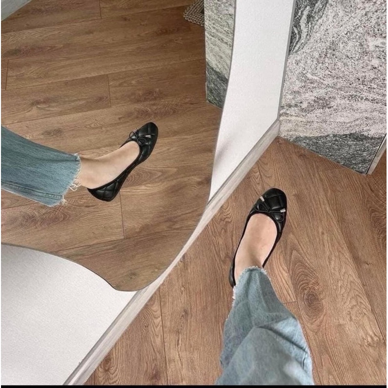 Giày bệt da ô trám