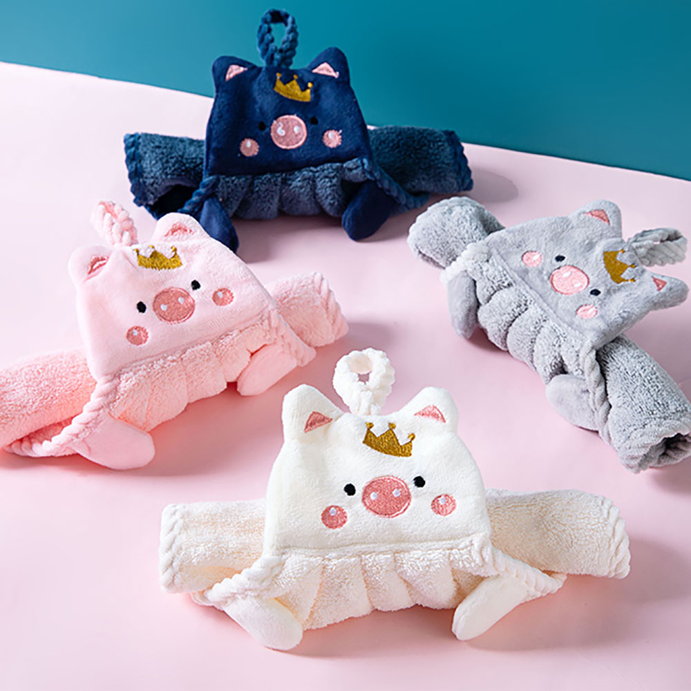 Khăn Lau Tay EPOCH Vi Sợi Hình Chú Heo Ngộ Nghĩnh Dành Cho Bé