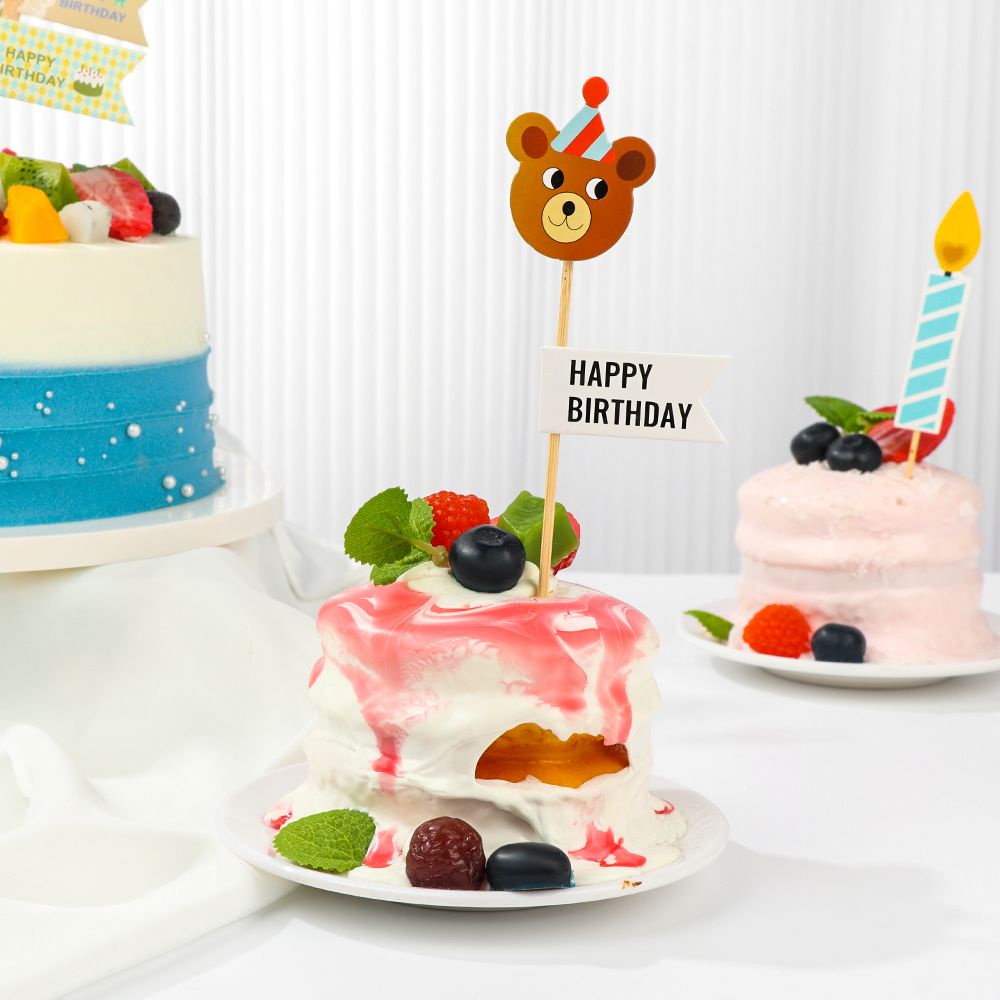 CONOPERY 1 Bộ que cắm trang trí bánh kem nhiều màu sắc dành cho trẻ em