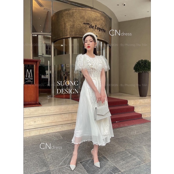 áo dài cách tân ren đính ngọc