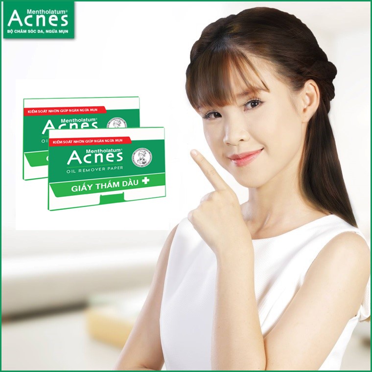🍀🍀Giấy Thấm Dầu Acnes Oil Remover Paper -100 Tờ