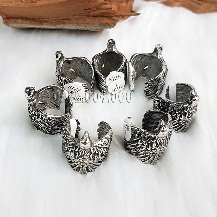 Nhẫn đại bàng, nhẫn chim ưng, nhẫn chim đại bàng, nhẫn con đại bàng, nhẫn nam NZ1658.
