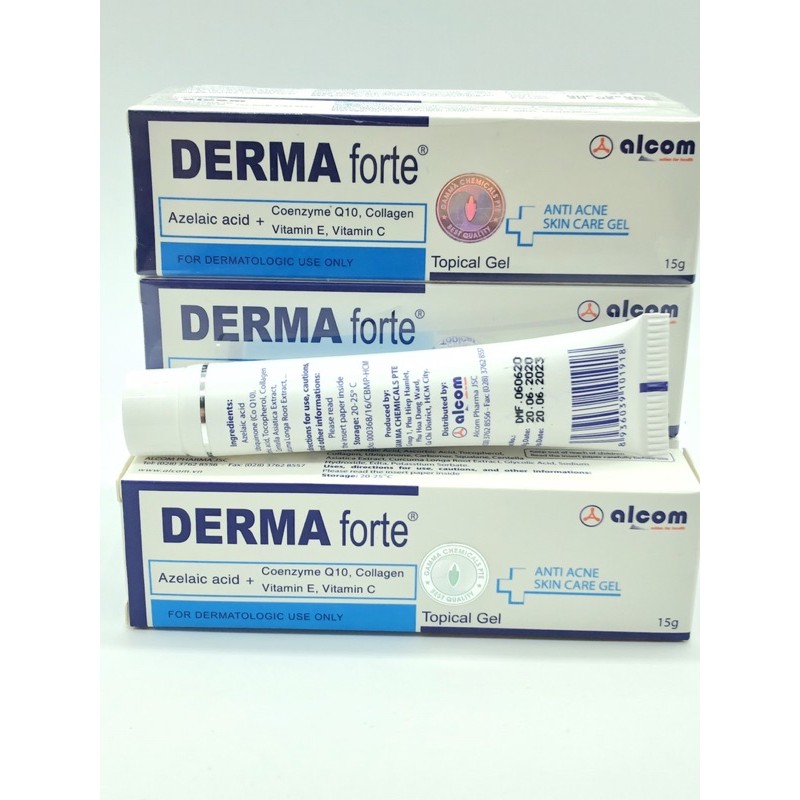 DERMA forte- gel mụn trứng cá, ngừa thâm mờ sẹo dưỡng da