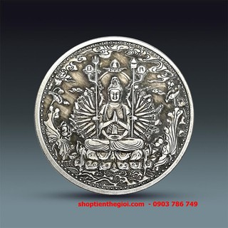 [SHOPEE YÊU THÍCH] Xu Quán Thế Âm Nghìn Tay Kỷ Niệm Mạ Bạc TMT COLLECTION - XQTANT109