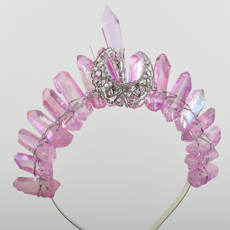 Flgo Vương Miện Thạch Anh Pha Lê Đẹp Mắt Tinh Tế Làm Quà Tặng Cho Gia Đình