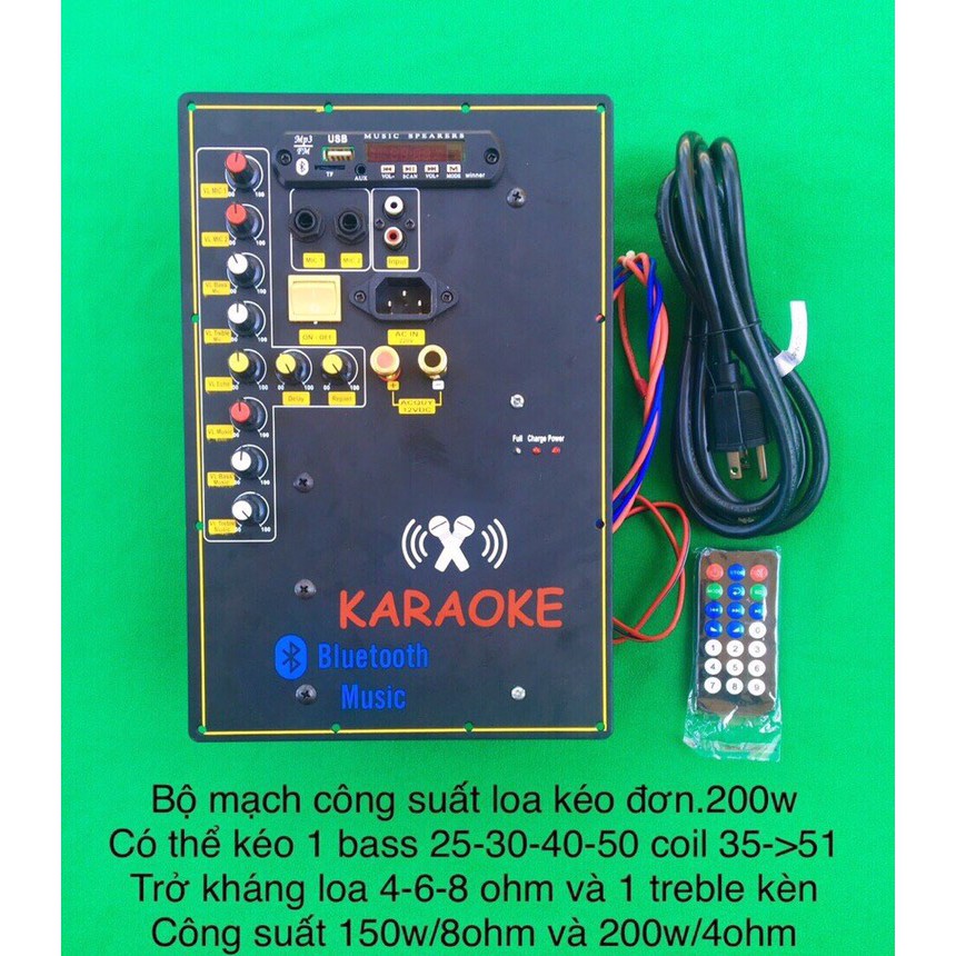 Bộ mạch công suất ráp loa kéo 200w