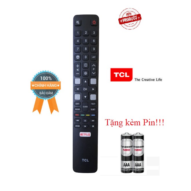 Điều khiển tivi TCL- Hàng chính hãng 100% Tặng kèm pin các dòng CRT LCD LED Smart TV