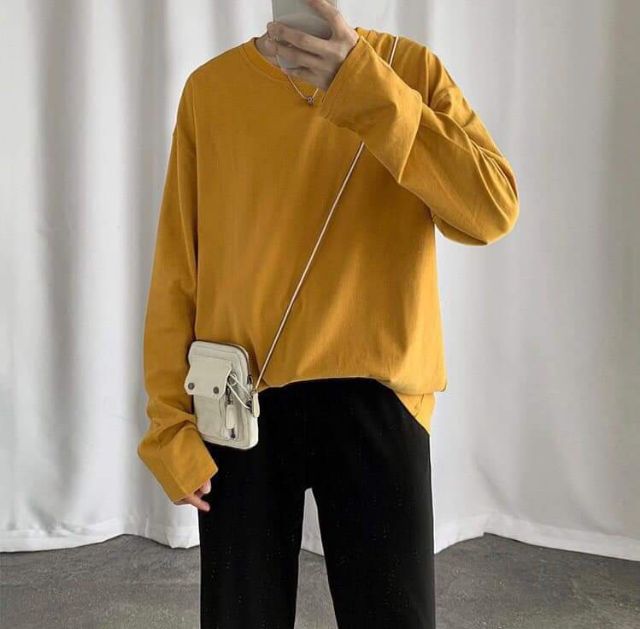 Áo long tee basic, form unisex, có 8 màu (ảnh thật) | BigBuy360 - bigbuy360.vn