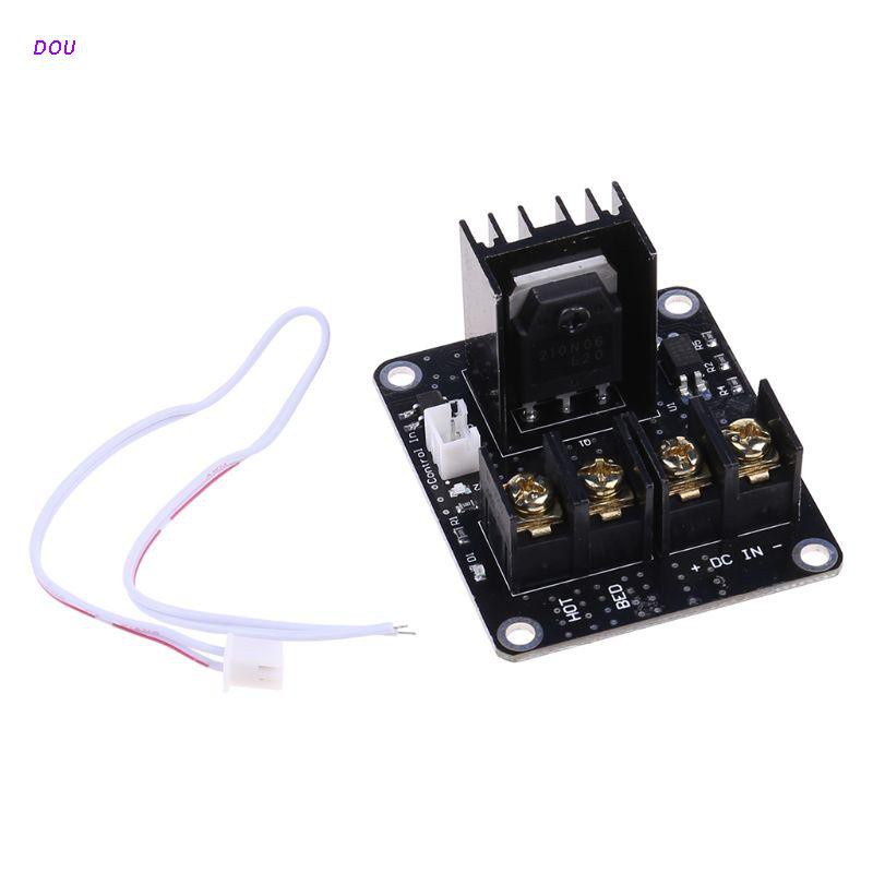 DOU 3D Printer Heated Bed Power Module Hotbed MOSFET Expansion Module Inc 2pin Lead With Cable for Anet A8 A6 A2 Ramps 1.4