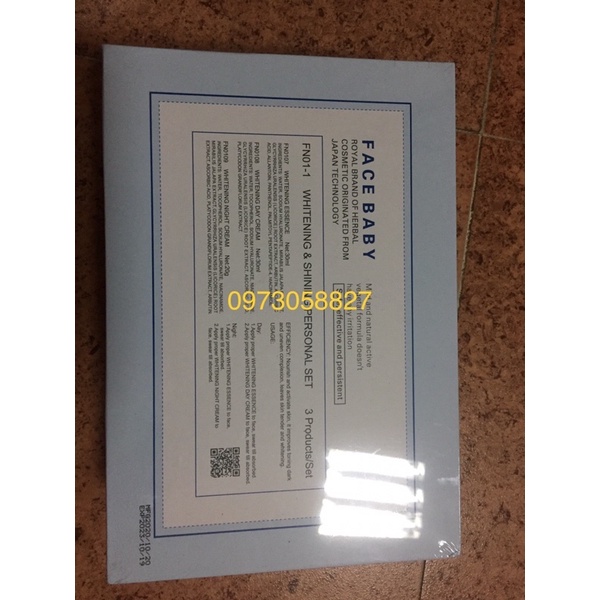 KEM FACE BABY XANH  BỘ 3 GIẢM THÂM NÁM,