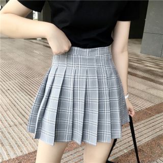 Chân váy tennis kẻ kèm ảnh thật