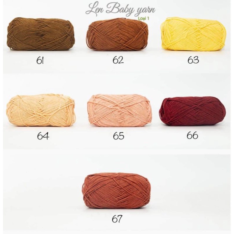 🧶 Len Baby Yarn Cao Cấp Đan Móc Đồ Cho Bé Từ Sơ Sinh 🧶