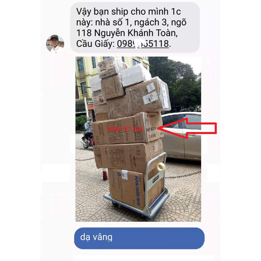 [FreeShip - Clip thật] Xe Đẩy Giá Rẻ, Xe Đẩy Hàng 4 Bánh Maxkiwi- Sàn Thép, Tay Đẩy Gập Gọn