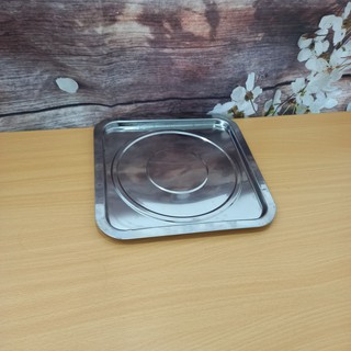 Mâm Inox  ✴️Freeship✴️ Mâm Inox Vuông Đựng Bếp Cồn Vuông Tiện Dụng - Giá Rẻ