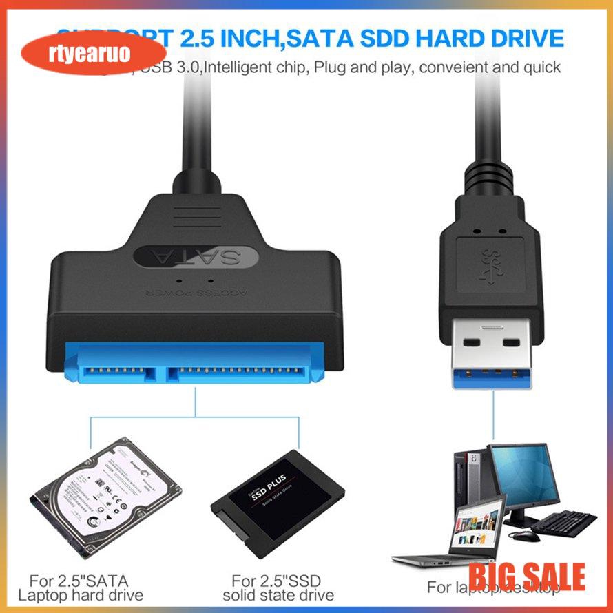 Dây cáp SATA 3 22 pin chuyển đổi USB 3.0 sang SSD HDD SATA 2.5 inch