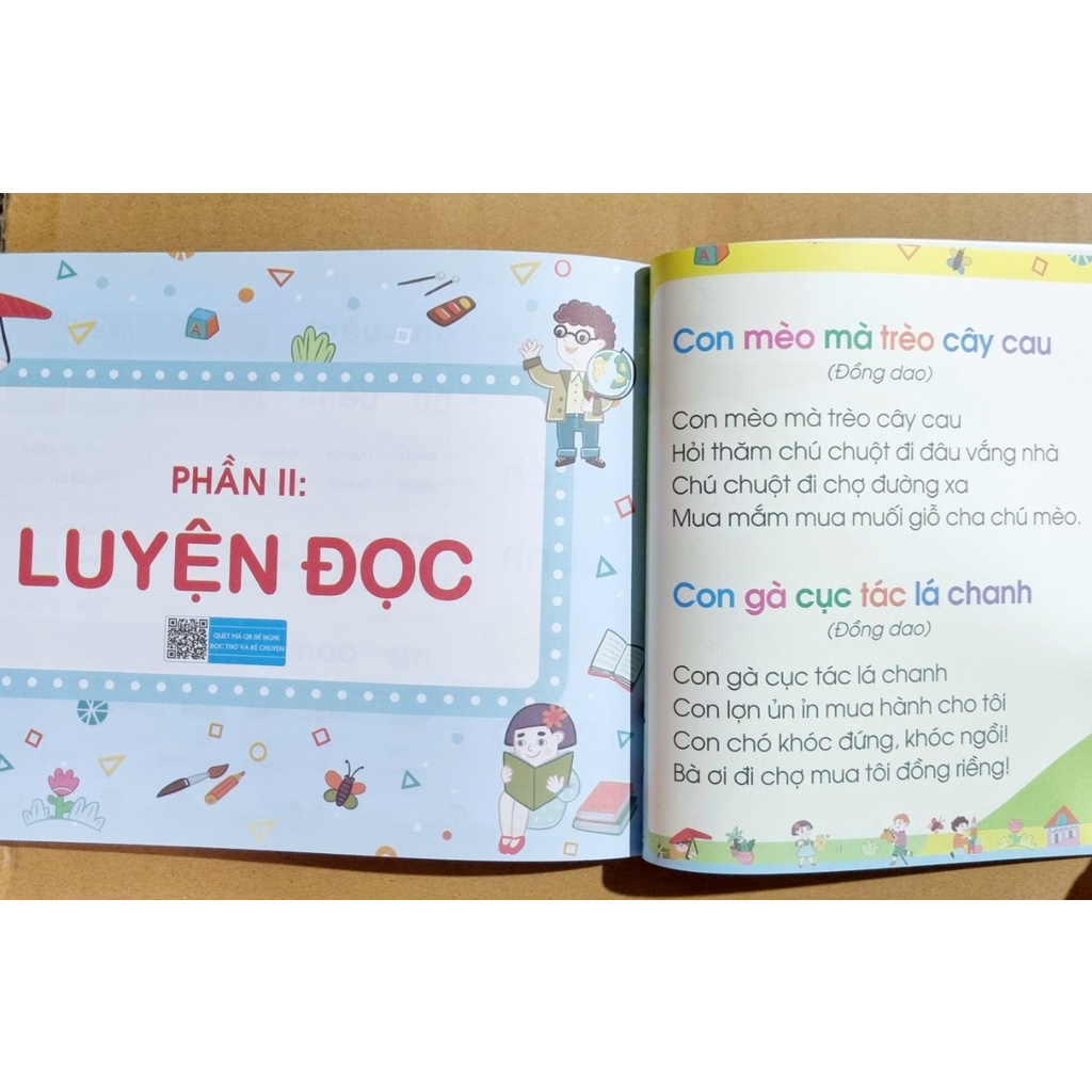 Sách - Tập Đánh Vần Tiếng Việt Theo Sơ Đồ Tư Duy Phiên Bản Mới Nhất 5.0 - Tặng Kèm Thẻ - Quét Mã QR Đọc Và Kể Chuyện