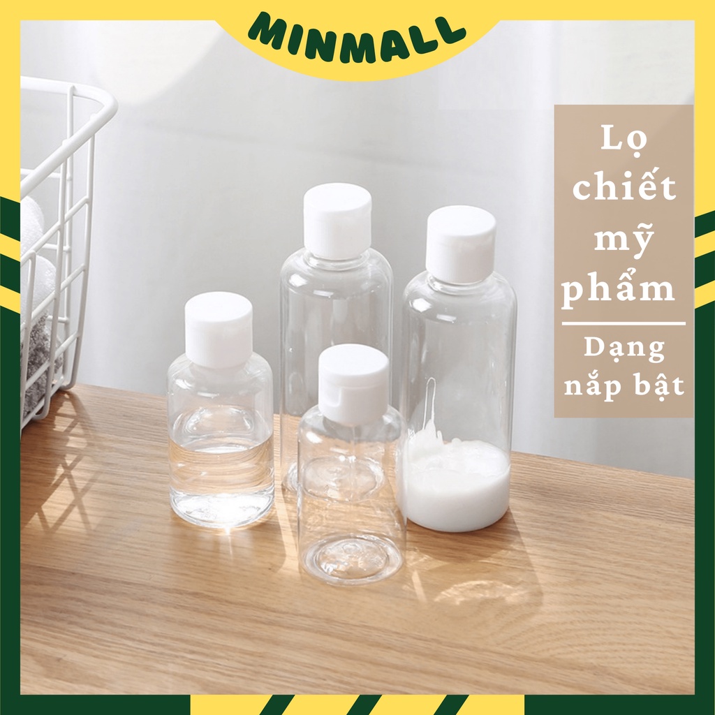 Chai nắp bật 50ml/100ml -chai lọ chiết mỹ phẩm #C103