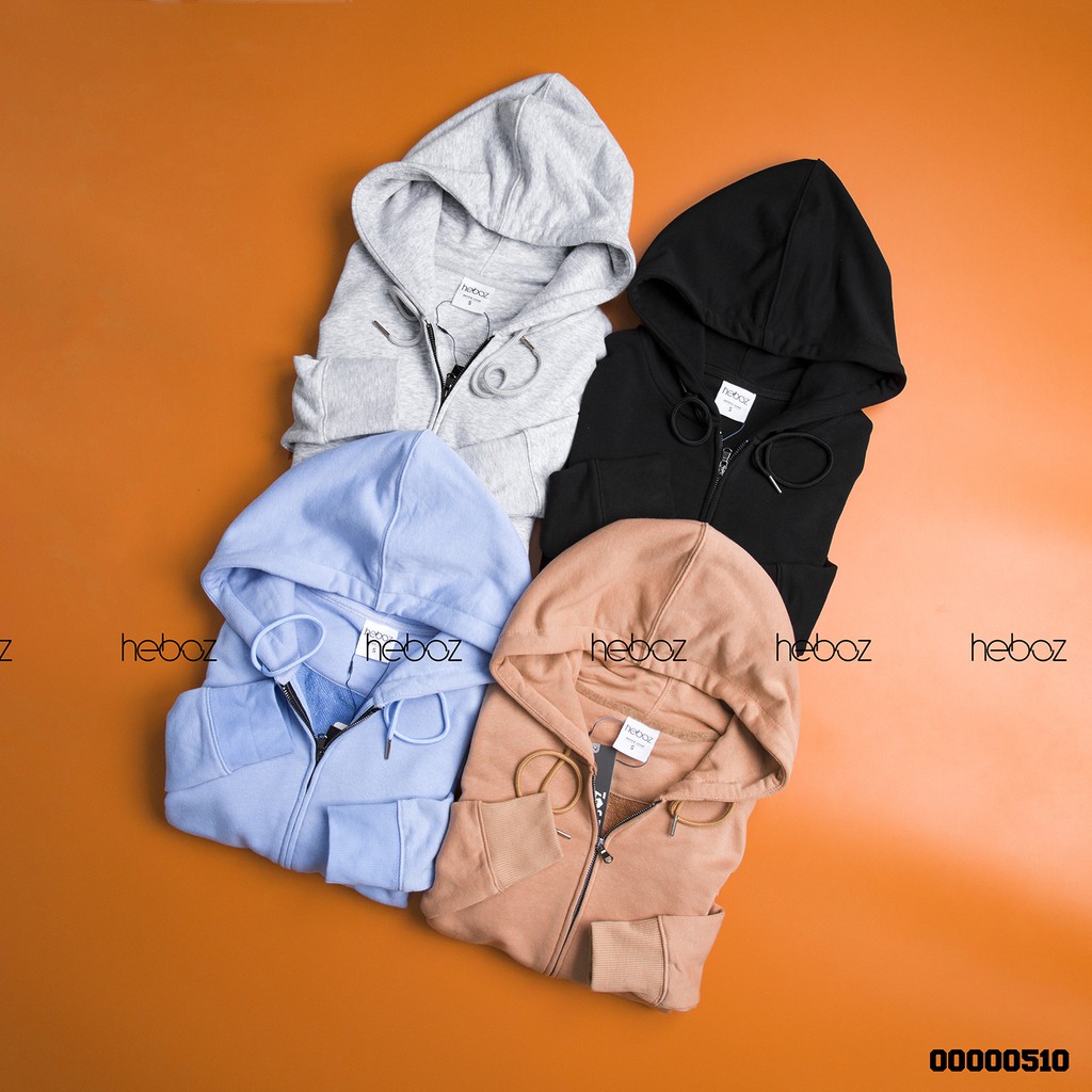 Áo khoác nỉ Heboz 4M - Cotton co dãn 4 chiều, mềm mát - 00000510