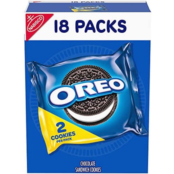 (Nhập Mỹ - 8/2022) Hộp 18 gói bánh quy Oreo socola 396g