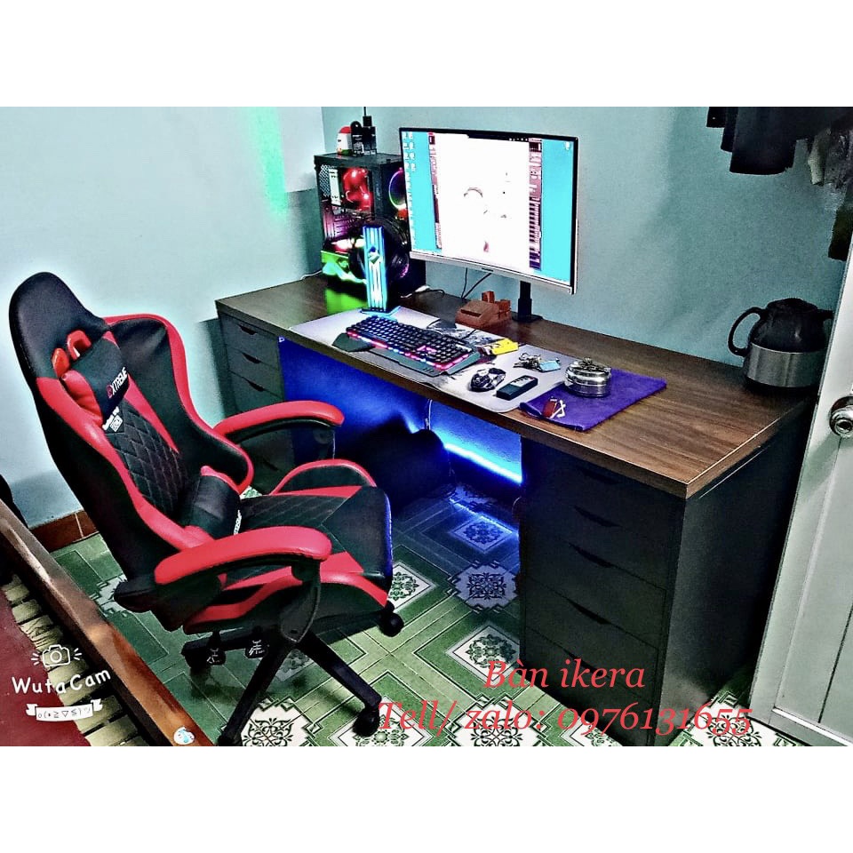 Bàn Gaming IKEA - Đủ kích thước DxRxC 140x60x75, 160x60x75, 180x60x75, 200x60x75