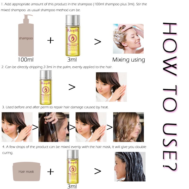 Tinh chất dưỡng tóc RtopR hỗ trợ kích thích mọc tóc ngăn rụng tóc và giúp mọc tóc phục hồi tóc hư tổn 20ml
