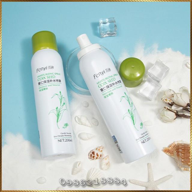 Xịt khoáng dưỡng ẩm Fenyi Moisturizing Spray Coix Seed chiết xuất Hạt Ý Dĩ FCS4 | WebRaoVat - webraovat.net.vn