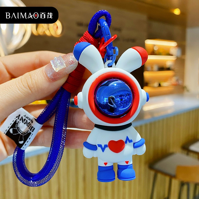 Móc Khóa Thỏ Hoạt Hình Nhiều Màu Dễ Thương