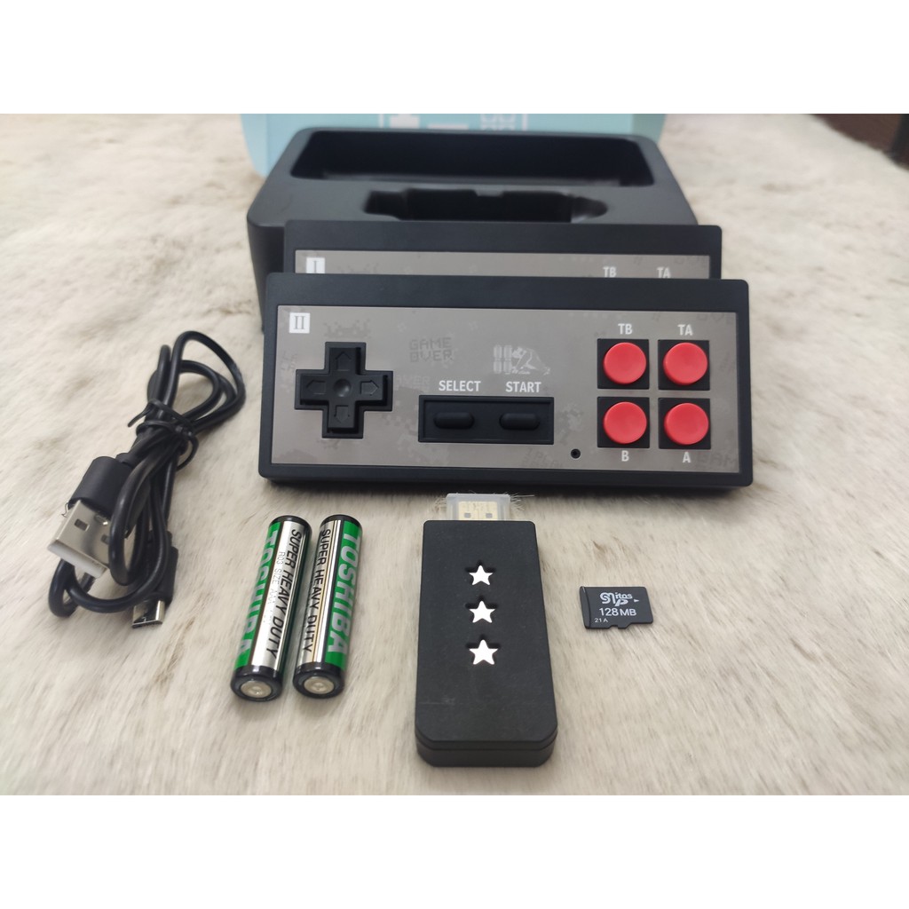 Máy Chơi Game ⭐FREE SHIP⭐ Máy Chơi Game Cầm Tay Không Dây NES Y2 Plus Phân Giải 4K Chuẩn HDMI Với 600 Game Và 2 Tay Cầm