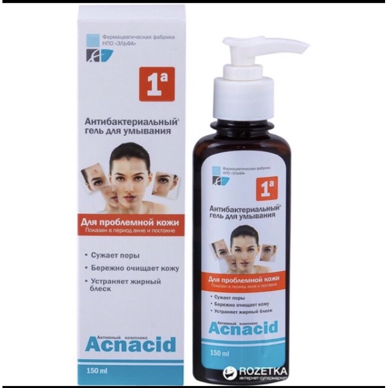 Sữa rửa mặt kháng khuẩn Elfa Pharm Acnacid (150ml)