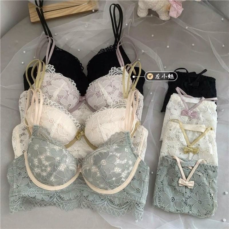 [Hot Hè] Bộ Đồ Lót Ren Cao Cấp (Kèm Đệm Lót Rời) Dành Cho Ngực To,Ngực Vừa | BigBuy360 - bigbuy360.vn