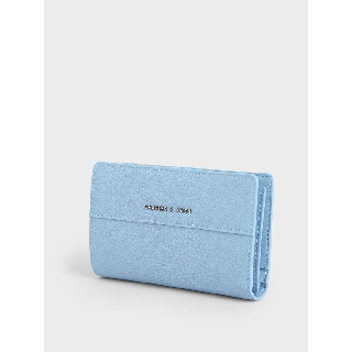 Ví Da Charles And Keith Phối Nút Unisex
