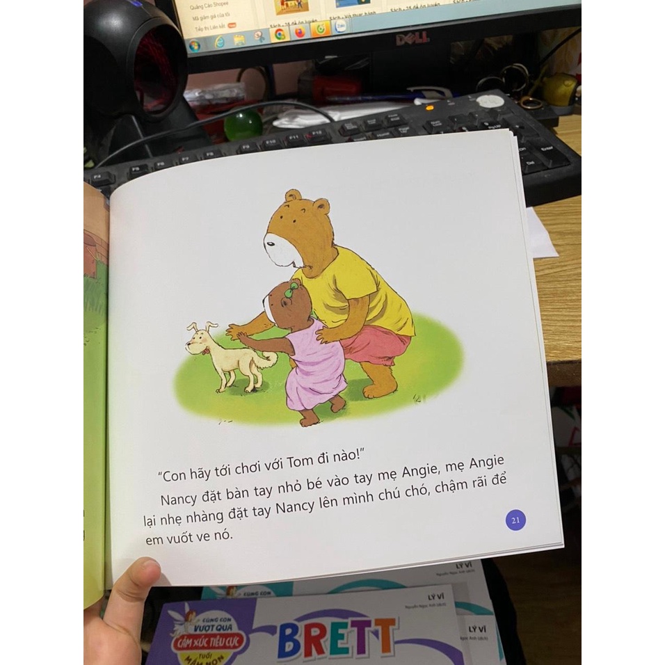 Sách - Cùng con vượt qua cảm xúc tiêu cực tuổi mầm non : Nancy Hay lo lắng ( Minh Long )