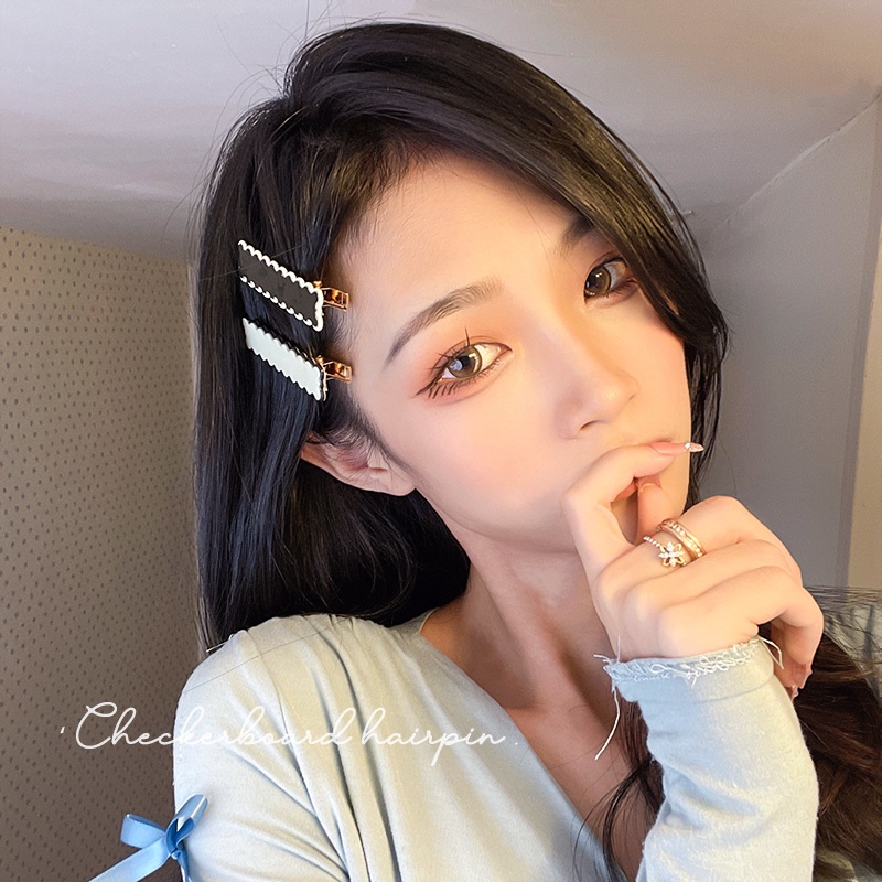 Kẹp Tóc Bằng Nhựa Acrylic Thiết Kế Đơn Giản Thời Trang Hàn Quốc Cho Nữ