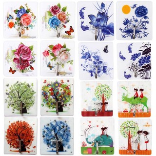 Móc dán tường họa tiết 3D siêu chịu lực ( ngẫu nhiên )