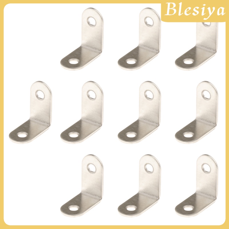 Bộ 10 Khung Chữ L Gắn Góc Phải Bằng Thép Không Gỉ 20 / 25 / 30 / 40 / 50 / 65 / 85 / 100 / 125mm