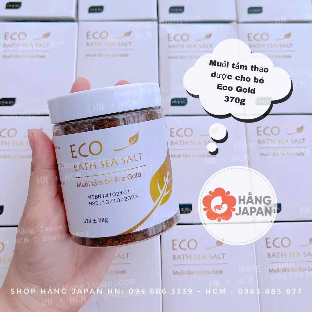 Muối tắm cho bé ECO / ECO GOLD sinh dược 400g dùng để TẮM, GỘI ĐẦU, RỬA MẶT, hàng chính hãng