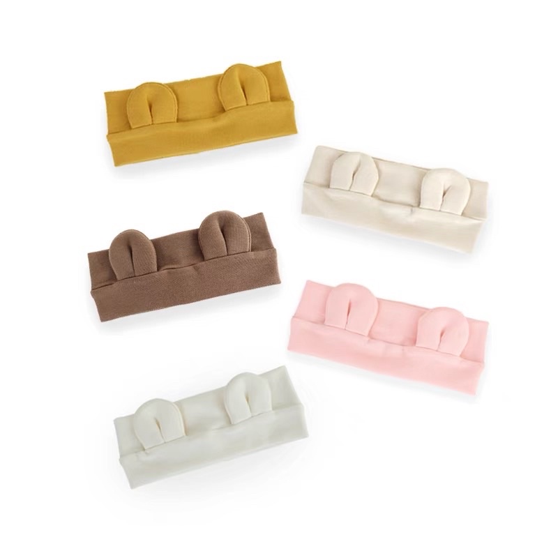 Băng đô tai gấu, turban tai gấu cho bé