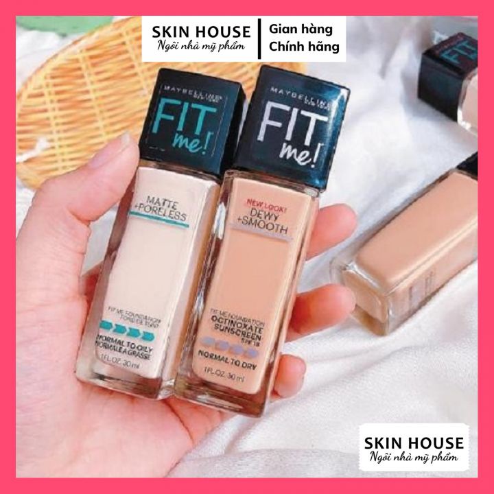 Kem Nền Maybelline Fit Me - Kem Nền Mịn Nhẹ Kiềm Dầu Fit Me Maybelline New York Matte Poreless Foundation SPF 22 30ml | BigBuy360 - bigbuy360.vn