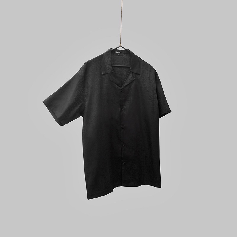 Áo sơmi nam hoạ tiết da rắn ẩn