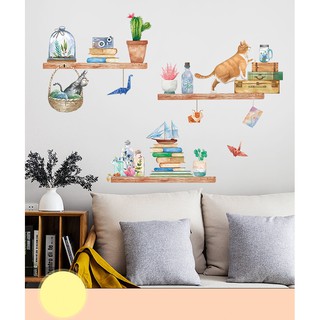 Decal dán tường Mèo con leo trèo