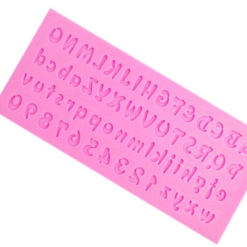 Khuôn Silicone Tạo Hình Chữ Và Số 3D Trang Trí Bánh