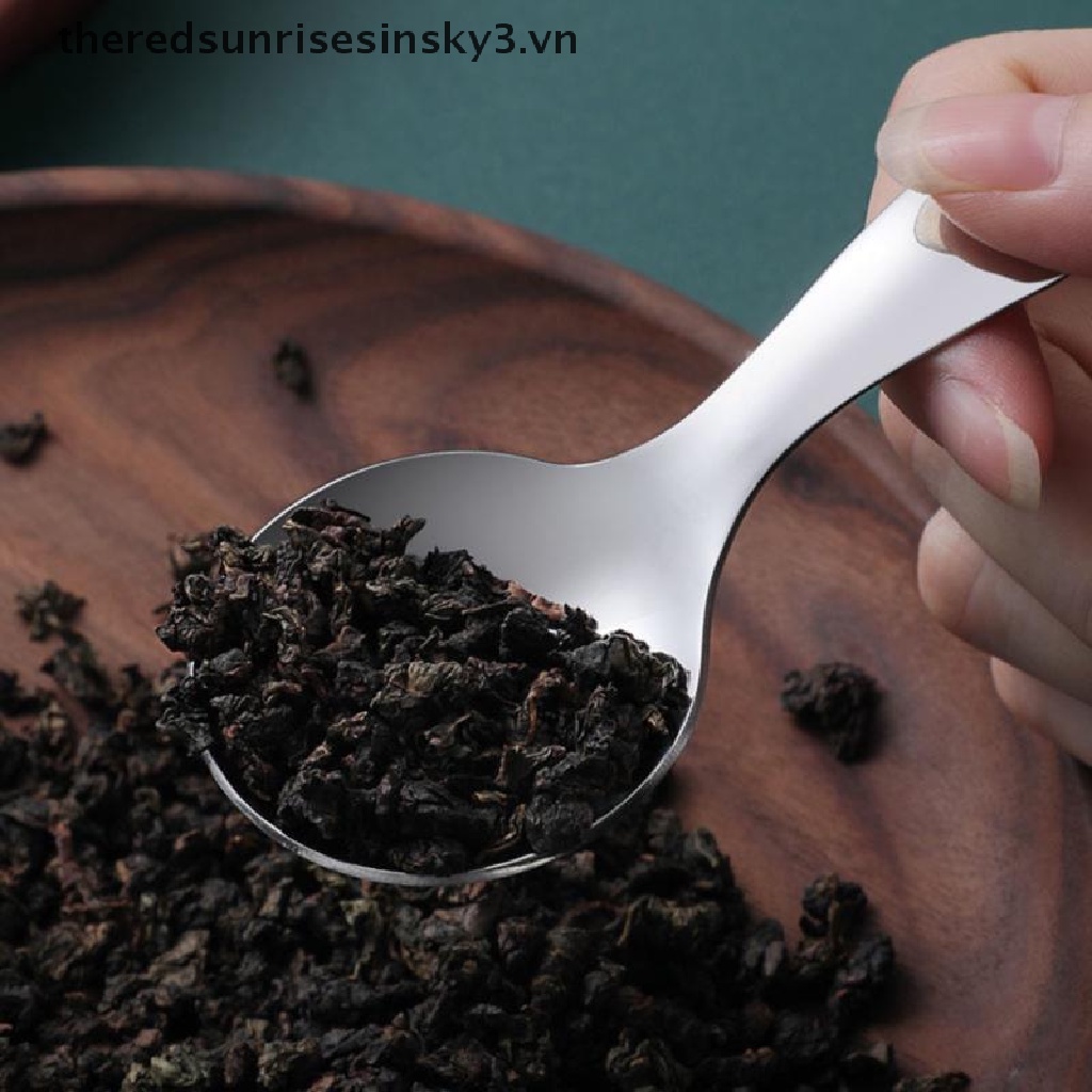 Muỗng múc kem/ muối/ gia vị mini bằng thép không gỉ tay cầm ngắn tiện lợi