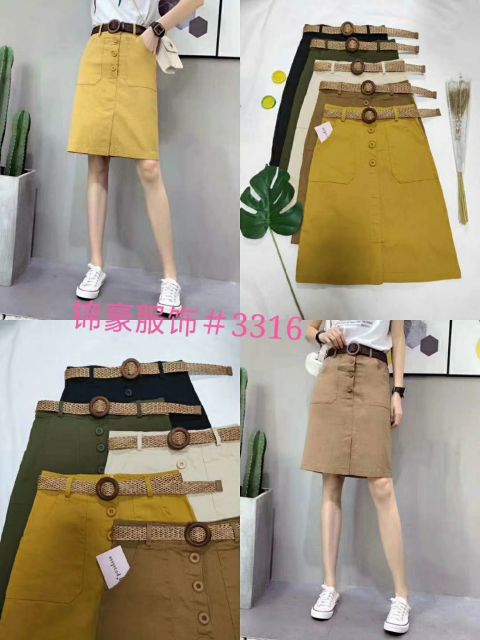 Chân váy kaki